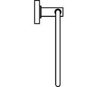 Ideal Standard IOM Ideal Standard serviettes Ideal Standard A9130AA pivotant, avec IOM montage IOM chromé