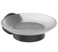 Ideal Standard Porte-savon mural IOM A9122XG - Verre satiné, noir, fixations incluses