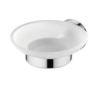 IDEAL STANDARD IOM Porte Savon Mural Rond Verre satiné Chrome Fixations incluses A9122AA