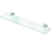 Ideal Standard Étagère IOM A9125AA - Verre transparent 52 cm, support chromé, fixation invisible