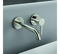 Ideal Standard Joy A7378GN pour mitigeur Joy mural, bec 180 mm, Silver Storm