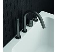 Ideal Standard Joy Ideal Standard 4 trous BC789A5 pour montage sur rebord de baignoire, avec bec, gris magnétique