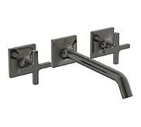 Ideal Standard Joy Kit de montage de finition Neo BD153A5 pour mitigeur lavabo 3 trous, poignées croisées, saillie 209 mm, Gris Magnétique
