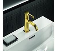 Ideal Standard Joy mitigeur lavabo BC776A2 sans garniture de mitigeur lavabo , saillie 110 mm, or brossé