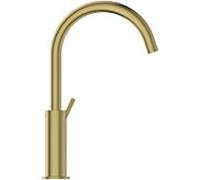 Ideal Standard Joy mitigeur lavabo BC778A2 bec haut, pivotante , sans garniture de vidage, saillie 169 mm, or brossé