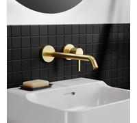 Ideal Standard Joy Ideal Standard A7379A2 pour mur mitigeur lavabo , bec 220 mm, or brossé