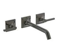 Ideal Standard Joy Neo kit de finition BD154A5 pour mitigeur lavabo 3 trous, béquilles, saillie 209 mm, Gris Magnétique