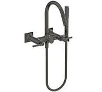 Ideal Standard Joy Neo mitigeur de bain à deux poignées BD163A5 AP, avec douchette à main, saillie 190mm, gris magnétique