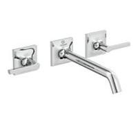 Ideal Standard Joy Neo set de montage de finition BD154AA pour mitigeur lavabo 3 trous, poignées levier, saillie 209 mm, chromé