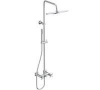 Ideal Standard Joy Système de douche Neo à deux poignées BD158AA avec mitigeur de douche, poignées en croix, chromé