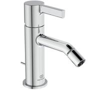 Ideal Standard Joy robinetterie de bidet, avec garniture de vidage en métal, saillie 115mm, chrome, BC784AA, Couleur: chrome