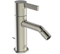 Ideal Standard Mitigeur de bidet Joy BC784GN avec garniture de vidage en métal Silver Storm