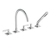 Ideal Standard Joy Neo mitigeur de salle de bain cinq trous BD165AA avec bec, avec douchette à main, poignées à levier, saillie 220 mm, chromé