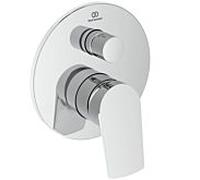 Ideal Standard Kit de finition La Dolce Vita A7638AA Mitigeur de bain à encastrer, sécurité intrinsèque, chromé