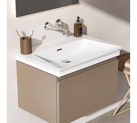 Ideal Standard La Dolce Vita - Lavabo, 66x47 cm, avec trop-plein, sans trou pour robinetterie, blanc E270001