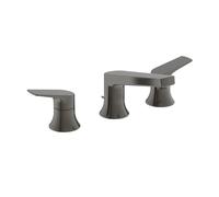 Ideal Standard Mélangeur lavabo 3 trous BD661A5, saillie 130 mm, avec vidage, gris magnétique