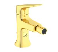 Ideal Standard Mitigeur de bidet La Dolce Vita BD664A2 – bonde métal, saillie 105 mm, or brossé