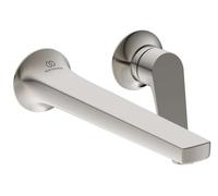 Ideal Standard La Dolce Vita - Mitigeur de lavabo encastré, installation 2 trous, Silver Storm BD957GN