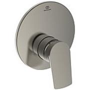 Ideal Standard Kit d'installation finition La Dolce Vita A7636GN Mitigeur de douche à encastrer, tempête d'argent