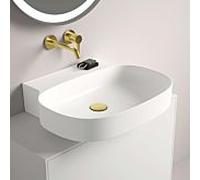 Ideal Standard Linda-X T4990MA sans trou pour robinetterie, sans trop-plein, meulé, 600 x 500 x 135 mm, blanc Ideal Plus