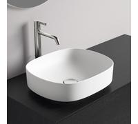 Ideal Standard Lavabo à poser Linda-X T4400V1 sans trou, sans trop-plein 450x380x130 mm Blanc soyeux