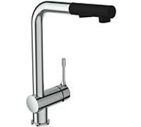 Ideal Standard Mélangeur de cuisine CeraLook BC178AA chromé, avec bec haut et douchette extractible, saillie 225 mm