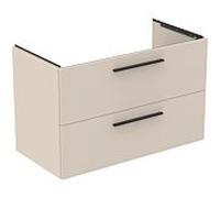 Ideal Standard i.life B meuble sous-vasque T5584NF 2 tiroirs, siphon gauche 1000x505x630mm sable beige mat