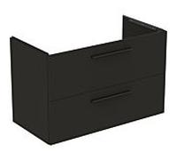 Ideal Standard i.life B meuble sous-vasque T5584NV 2 siphon extractible à gauche, 1000x505x630 mm, gris carbone mat