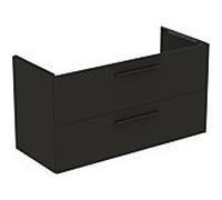 Ideal Standard i.life B meuble sous-vasque T5586NV 2 siphon extractible à gauche, 1200x505x630 mm, gris carbone mat