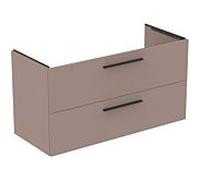 Ideal Standard i.life B meuble sous-vasque T5587NH 2 siphon extractible à droite, 1200x505x630 mm, grège mat