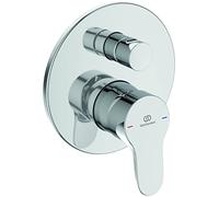Ideal Standard - Mitigeur monocommande pour baignoire ou douche encastré, Deux voies, Parties extérieures, Chrome