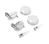 Ideal Standard - Multi Suites, Ensemble de charnières pour siège WC série Cantica en acier inoxydable, T2062BJ, Chromé