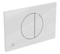 Ideal Standard Oleas Plaque de déclenchement pour réservoir de chasse d'eau ProSys - 2 quantités de boutons mécaniques en plastique ABS - Blanc