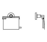 Ideal Standard IOM porte-papier toilette chrome A9127AA