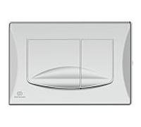 Ideal Standard Plaque de WC Solea WC R0109AA 245x19x165mm, mécanique, chromé