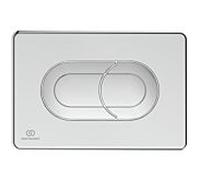 Ideal Standard Plaque de WC Solea WC R0133AA 215x10x145mm, pneumatique, chromé