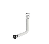 Ideal Standard Porcher Pipe de Raccordement WC Coude Chasse pour Evacuation Toilette 500 x 440 MM Raccordement Pièce de rechange Sanitaire E4450AA