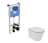 Ideal Standard ProSys - Set de bâti-support ProSys, cuvette et abattant Connect Air, Aquablade, SoftClose R040001