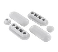 Ideal Standard R643801 Pack de Tampons ou Patins pour Abattant WC Washpoint Daylight Siège de Toilette Blanc Fermeture Avec et Sans frein de chute