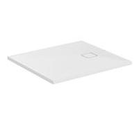Ideal Standard receveur de douche Ultra Flat Evo T5441FO 1000 x 900 x 35 mm, blanc soie, rectangulaire , évacuation sur le côté court