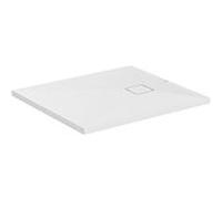 Ideal Standard receveur de douche Ultra Flat Evo T5444FO 900 x 800 x 35 mm, blanc soie, rectangulaire , évacuation sur le côté court