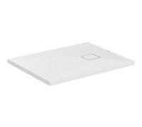Ideal Standard receveur de douche Ultra Flat Evo T5446FO 900 x 700 x 35 mm, blanc soie, rectangulaire , évacuation sur le côté court