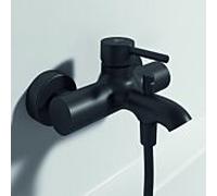 Ideal Standard Mitigeur de baignoire CeraLine BC199XG Monocommande mural Noir mat Économie d'eau