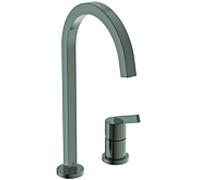 Ideal Standard Robinet de cuisine 2 trous Gusto BD423A5 gris magnétique, avec bec haut carré