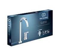 Ideal Standard Robinet de cuisine Gusto 2 trous BD423AA chromé , avec bec haut carré