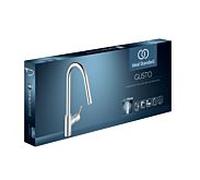 Ideal Standard Robinet de cuisine Gusto BD414AA chromé , avec bec haut et douchette extractible
