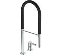 Ideal Standard Robinetterie de cuisine Gusto 2 trous BD425AA chromé , avec douchette à main 2 fonctions en métal