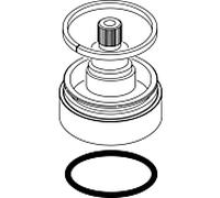 Ideal Standard rosace commutateur MELANGE 4L bain, A962060AA cpl., chrome