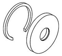 Ideal Standard rosace, f. Vanne multi-voies UP, chromée A963673AA