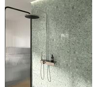 Ideal Standard Solos Colonne de douche en applique avec mitigeur thermostatique, A7884AA,